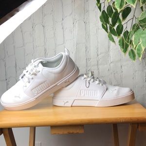 White Mens Puma Shoes 👟